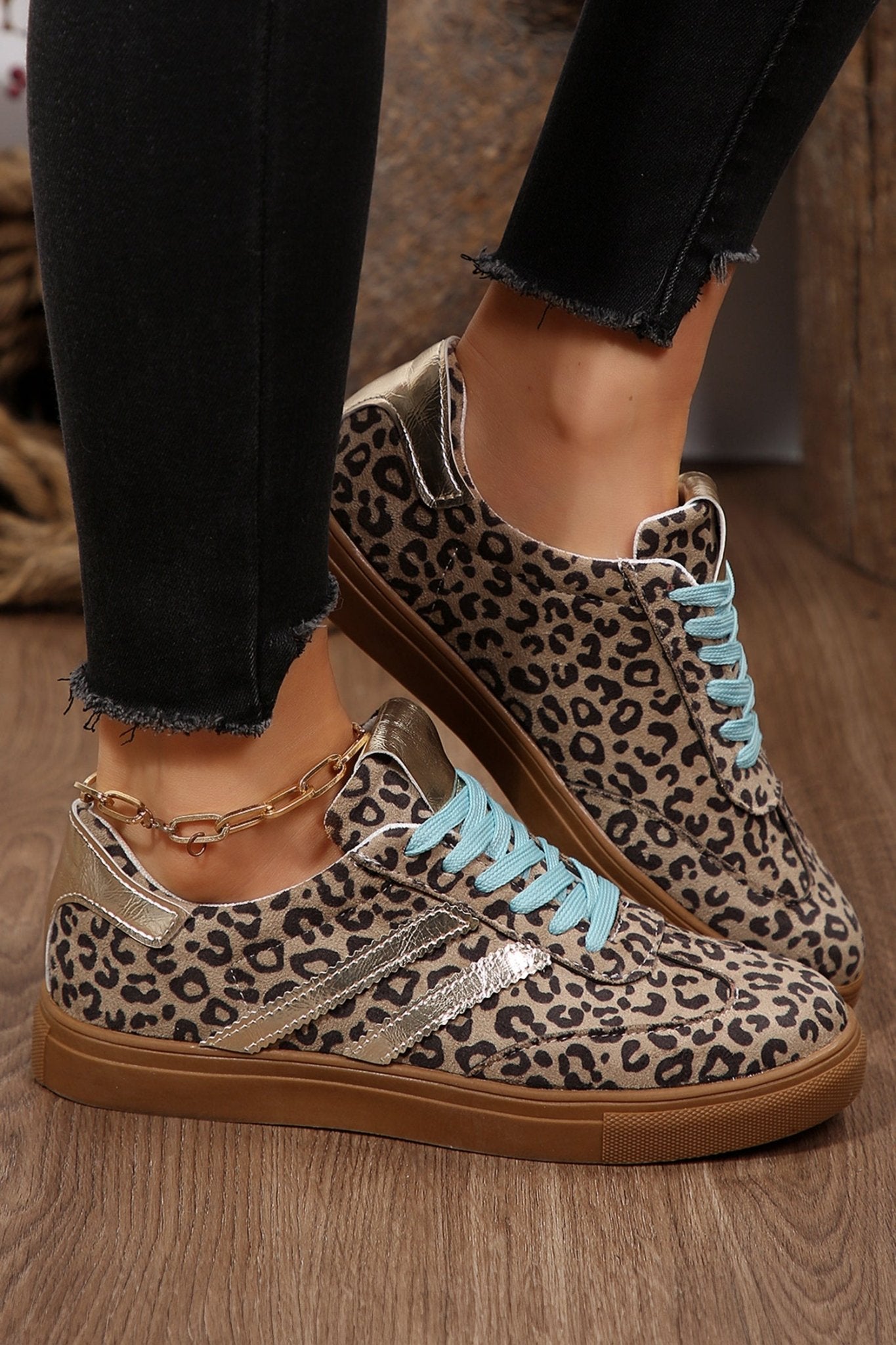 Harmony Detail Lace Up Sneakers - Hello Beautiful BoutiqueWomens ShoesThreaded Pear