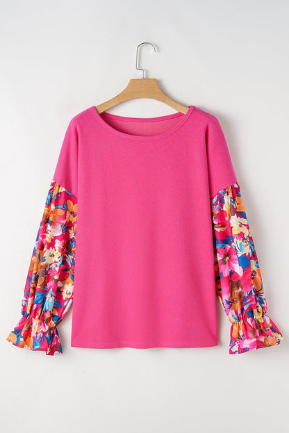 Harmony Sleeve Rib Knit PLUS Top - Hello Beautiful BoutiquePlus Size Long Sleeve TopsThreaded Pear