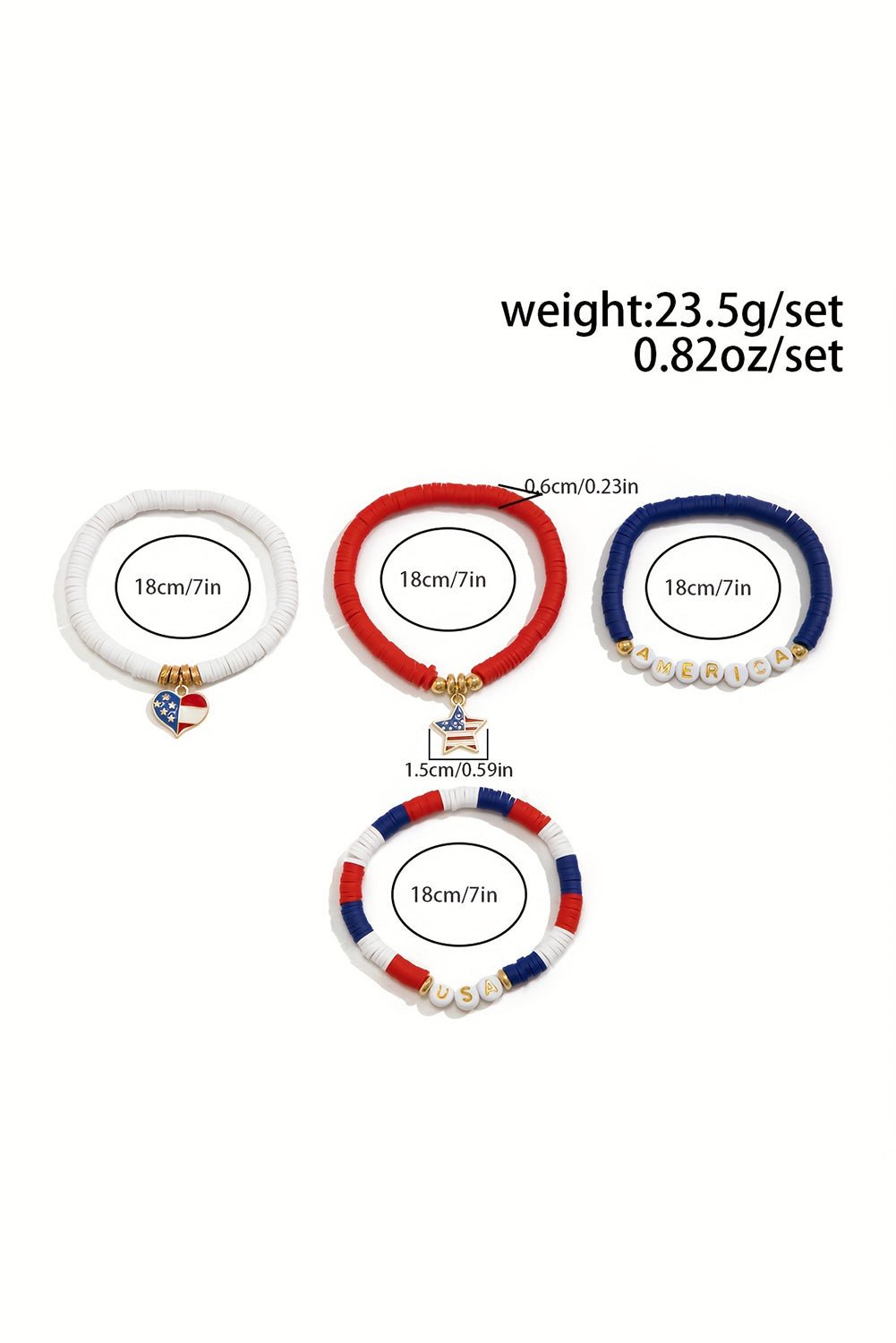 Harper Letter Beaded Bracelet Set - Hello Beautiful BoutiqueJewelryThreaded Pear