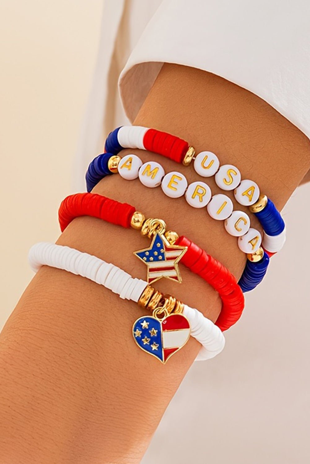 Harper Letter Beaded Bracelet Set - Hello Beautiful BoutiqueJewelryThreaded Pear