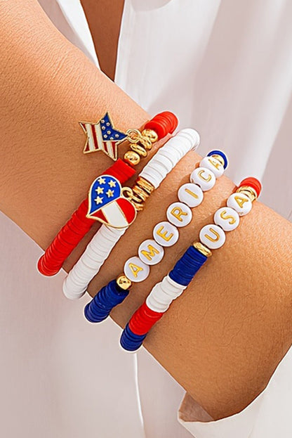 Harper Letter Beaded Bracelet Set - Hello Beautiful BoutiqueJewelryThreaded Pear