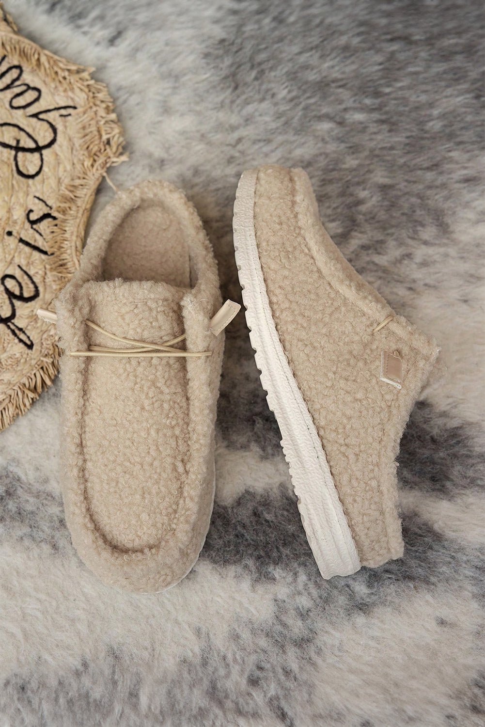 Harper Slip On Sherpa Shoes - Hello Beautiful BoutiqueWomens ShoesThreaded Pear