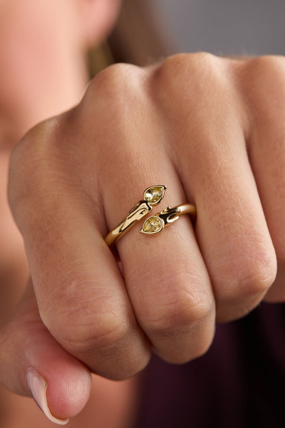 Harry Potter™ Great Hall Candle Wrap Ring - Hello Beautiful BoutiqueRingsALEX AND ANI