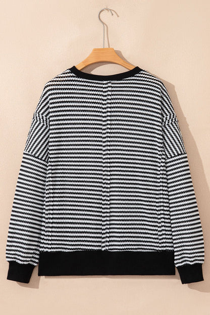 Hattie Sleeve Oversize top Long Sleeve Top - Hello Beautiful BoutiqueLong Sleeve TopsThreaded Pear
