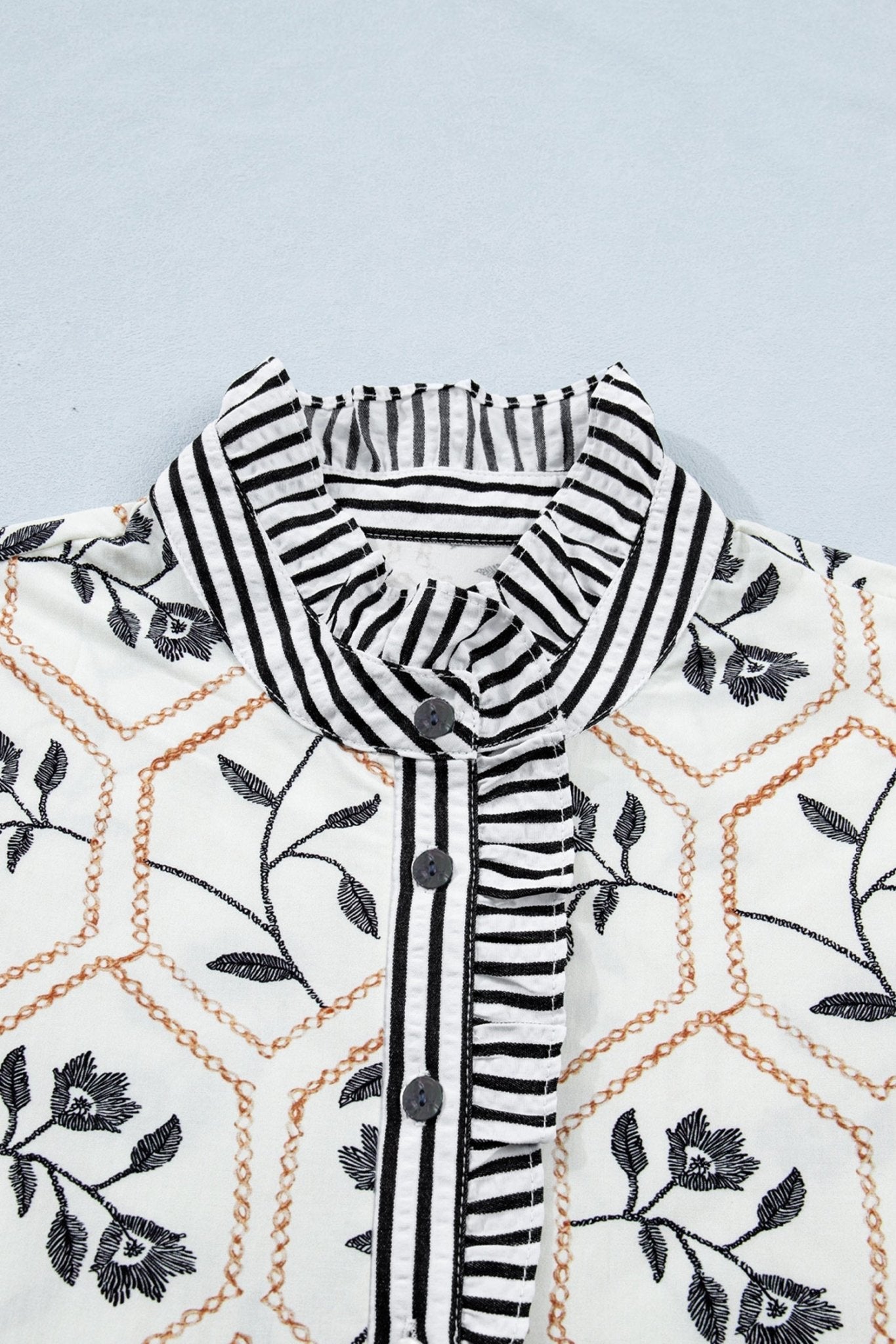 Hayden Patchwork Short Sleeve Blouse - Hello Beautiful BoutiqueBlouses & ShirtsThreaded Pear