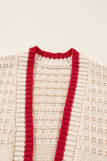 Hazel Open Front Baggy Cardigan - Hello Beautiful BoutiqueCardigansThreaded Pear
