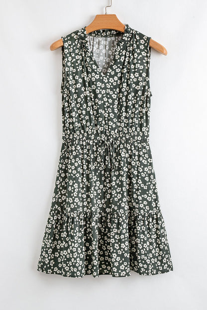 Hazel Print Tunic Sleeveless Dress - Hello Beautiful BoutiqueFloral DressesThreaded Pear