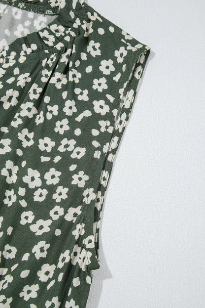 Hazel Print Tunic Sleeveless Dress - Hello Beautiful BoutiqueFloral DressesThreaded Pear