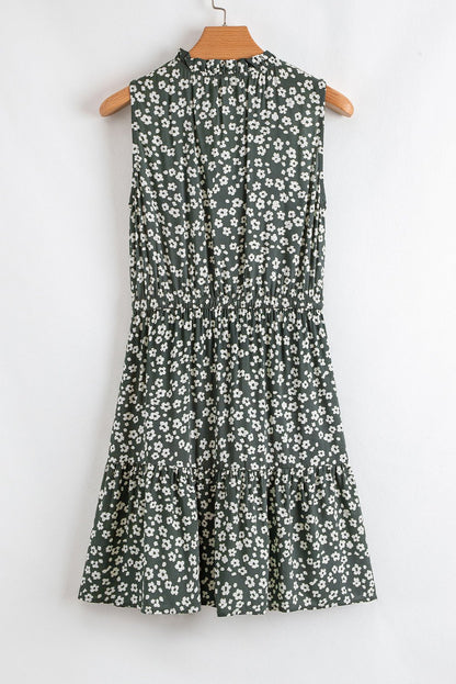 Hazel Print Tunic Sleeveless Dress - Hello Beautiful BoutiqueFloral DressesThreaded Pear