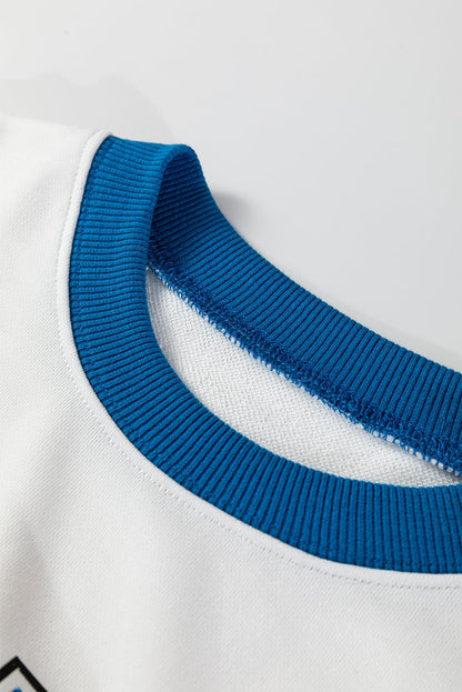 Heaven Striped Detail Baggy Sweatshirt - Hello Beautiful BoutiqueSweatshirts & HoodiesThreaded Pear