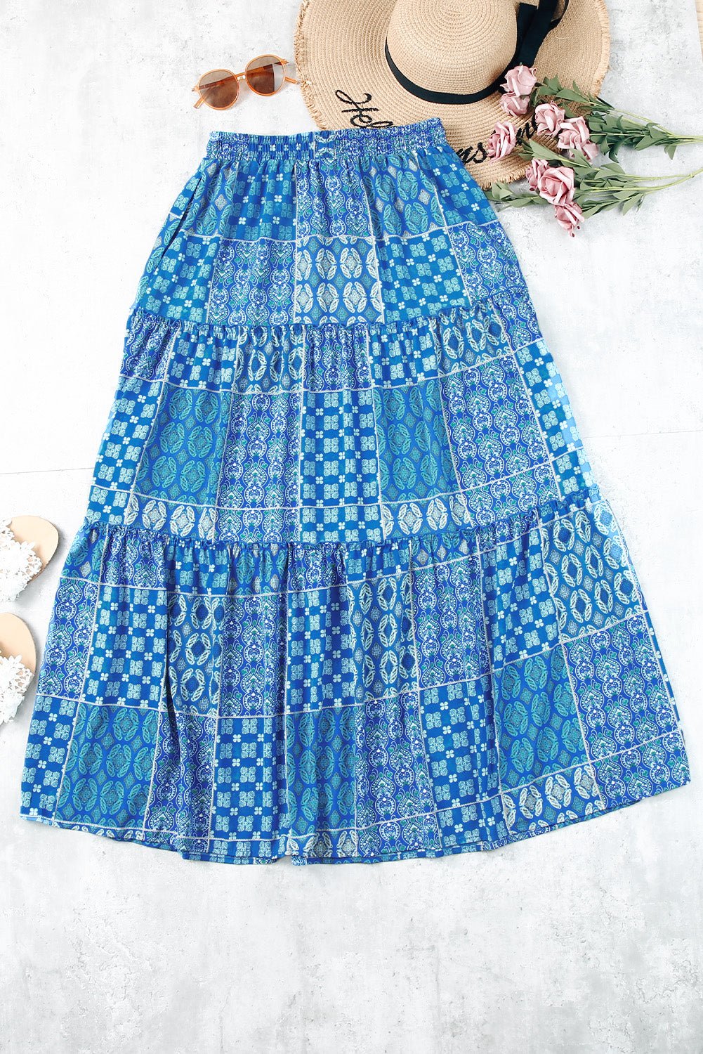 Helena Paisley Print Maxi Skirt - Hello Beautiful BoutiqueSkirts & PetticoatThreaded Pear