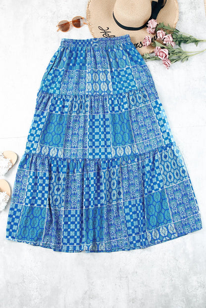 Helena Paisley Print Maxi Skirt - Hello Beautiful BoutiqueSkirts & PetticoatThreaded Pear