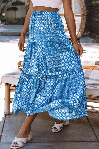 Helena Paisley Print Maxi Skirt - Hello Beautiful BoutiqueSkirts & PetticoatThreaded Pear