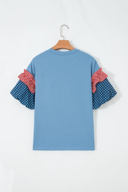 Henley Short Puff Sleeve Top - Hello Beautiful BoutiqueTops & TeesThreaded Pear