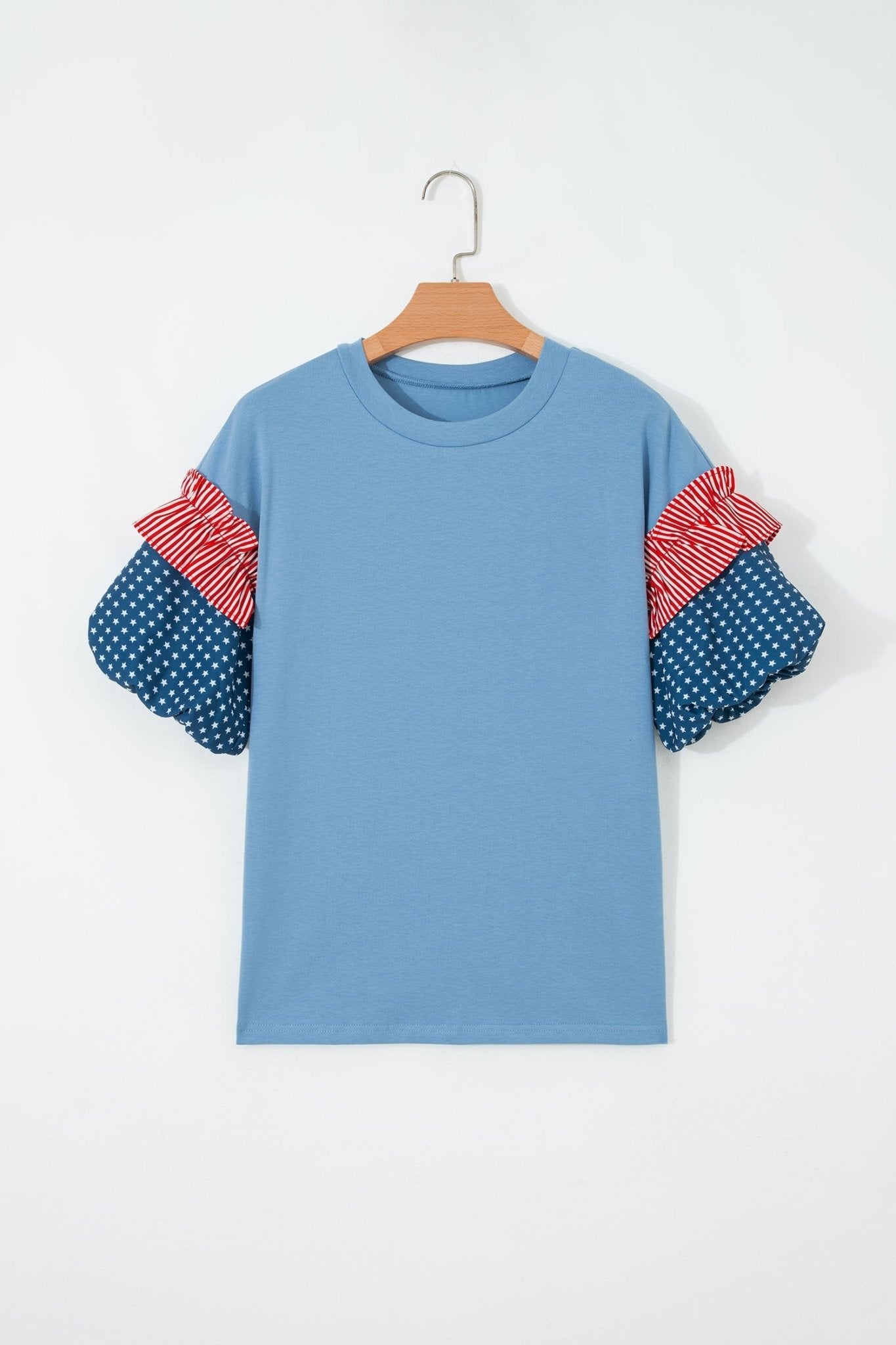 Henley Short Puff Sleeve Top - Hello Beautiful BoutiqueTops & TeesThreaded Pear