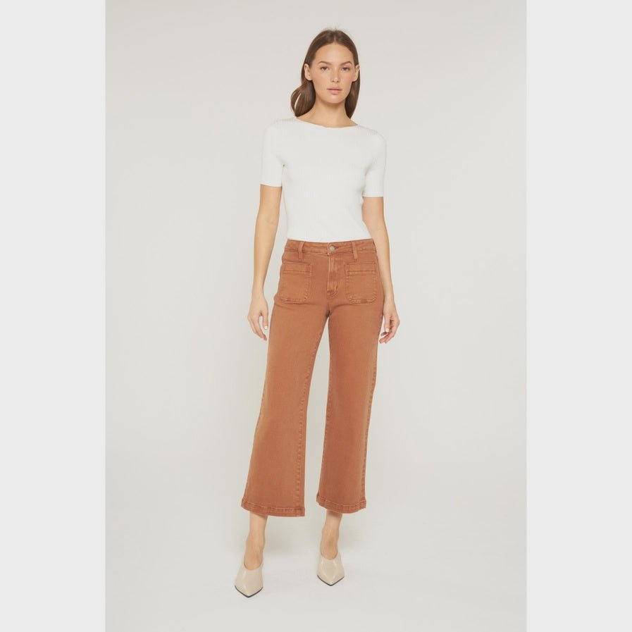 High Rise Cropped Wide Leg - Hello Beautiful BoutiqueJeansMica Denim