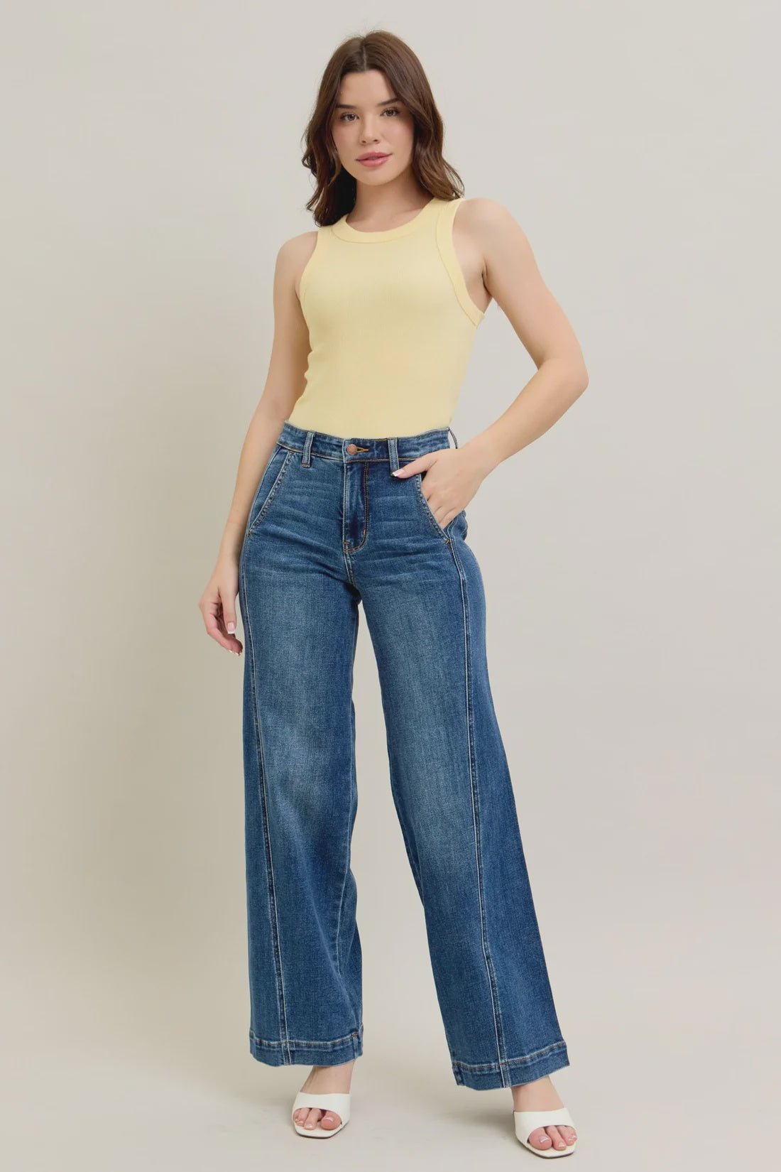 High Waist Trouser Jeans - Hello Beautiful BoutiqueJeansJudy Blue