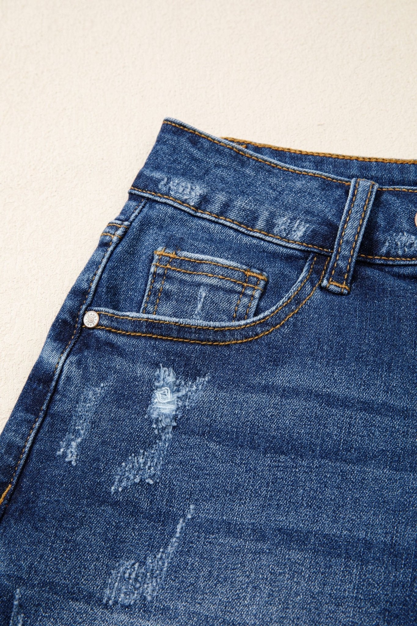 Holland Hem Distressed Whiskery Shorts - Hello Beautiful BoutiqueDenim ShortsThreaded Pear