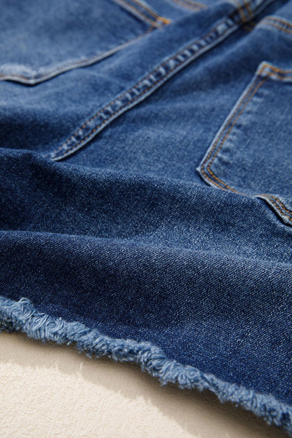 Holland Hem Distressed Whiskery Shorts - Hello Beautiful BoutiqueDenim ShortsThreaded Pear