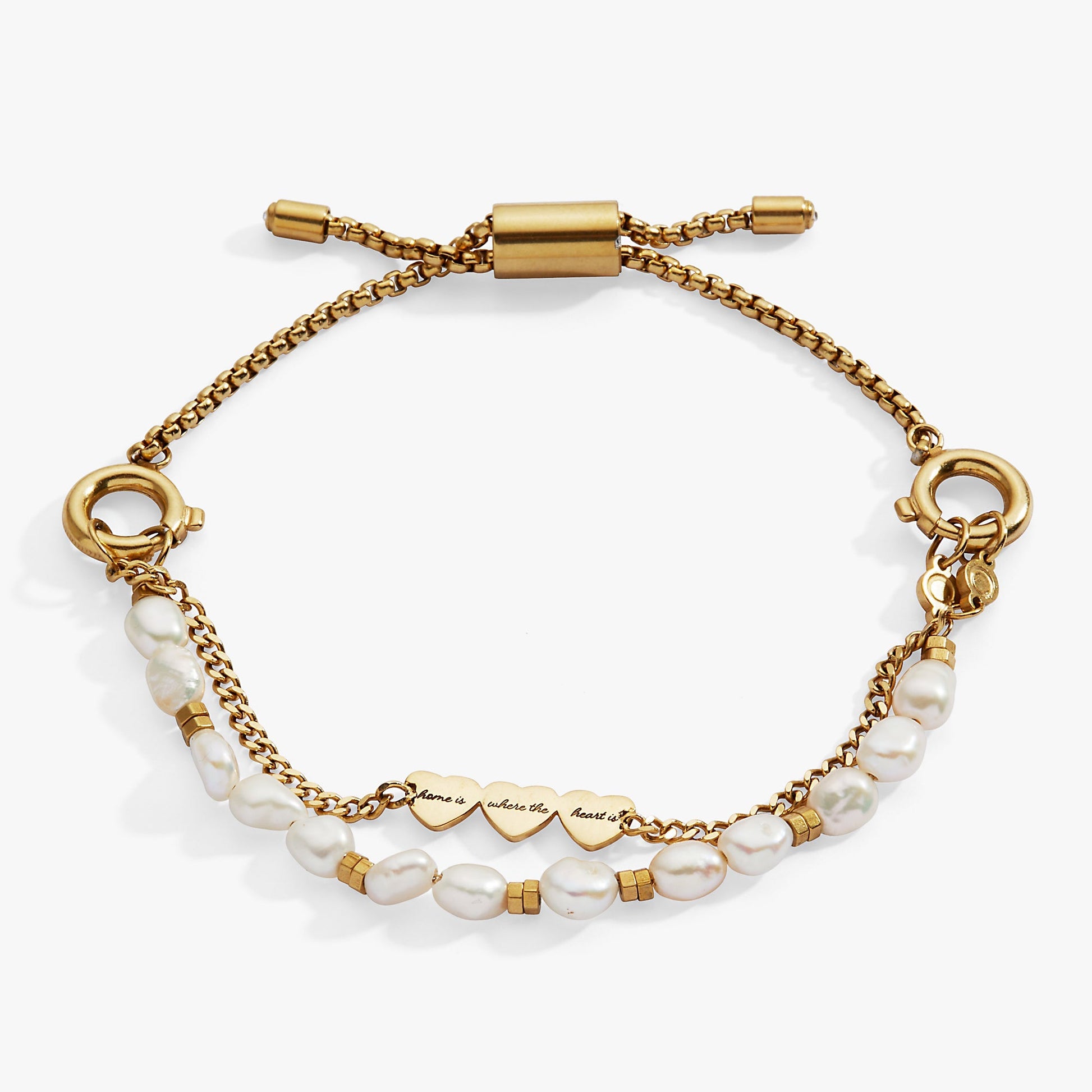 'Home Is Where The Heart Is' Pearl Stranded™ Bracelet Set - Hello Beautiful BoutiqueBraceletsALEX AND ANI