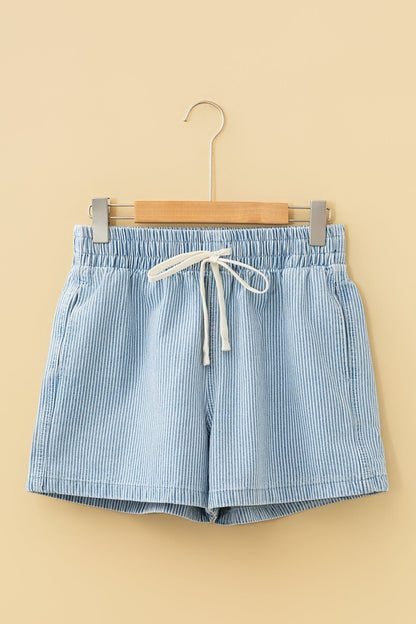 Honey Elastic Waist Casual Shorts - Hello Beautiful BoutiqueDenim ShortsThreaded Pear