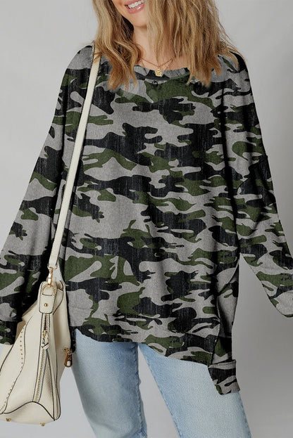 Honey Patchwork Drop Shoulder Sweatshirt - Hello Beautiful Boutique15% OFFThreaded Pear