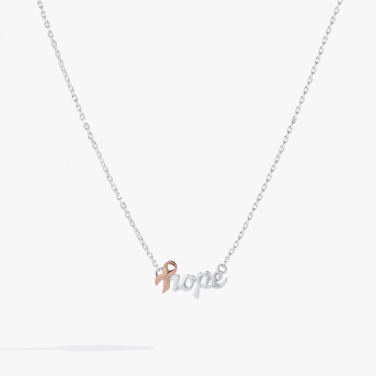 'Hope' Breast Cancer Awareness Pink Ribbon Necklace - Hello Beautiful BoutiqueNecklacesALEX AND ANI