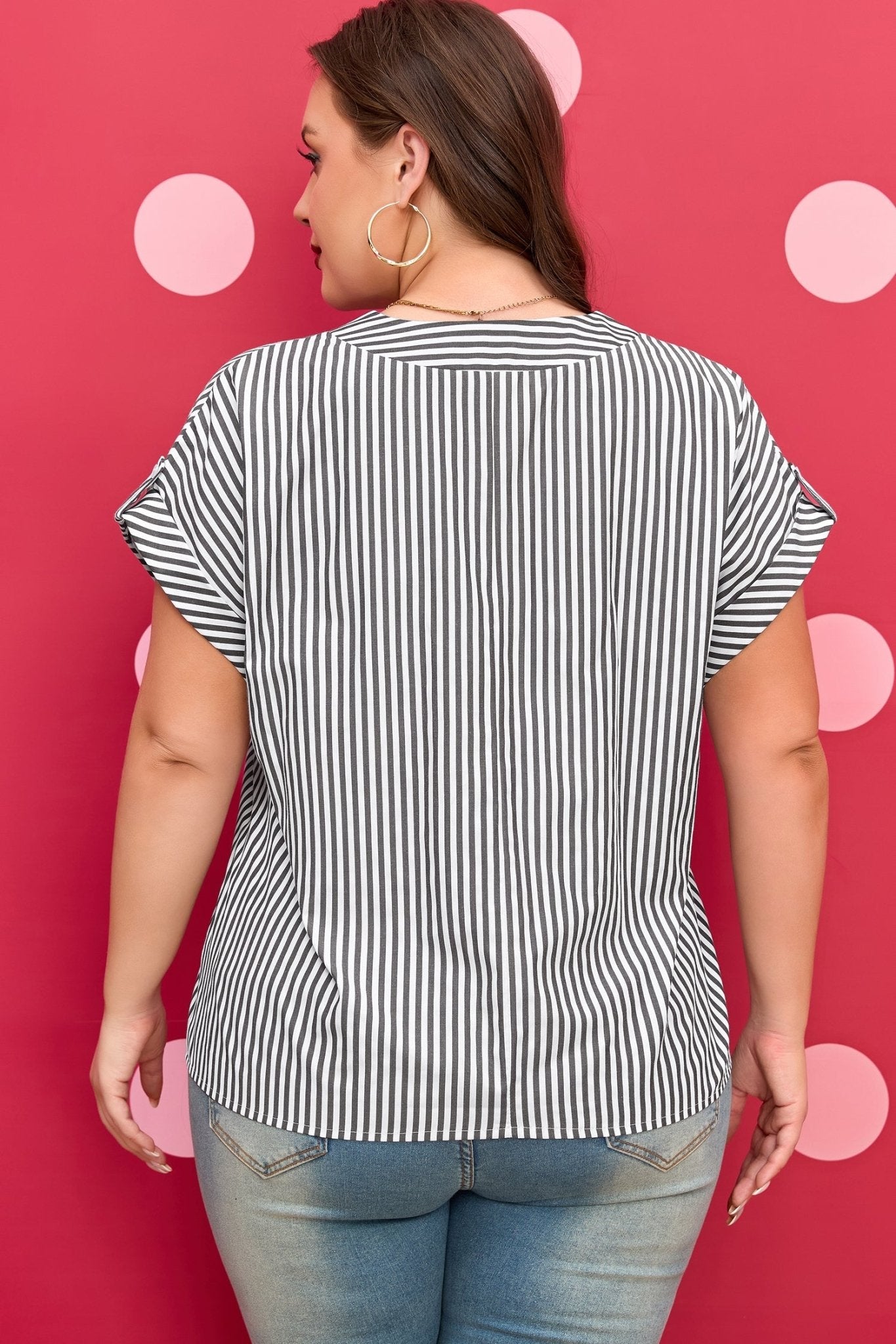 Hope Short Dolman Sleeve PLUS Blouse - Hello Beautiful BoutiquePlus Size Blouses & ShirtsThreaded Pear