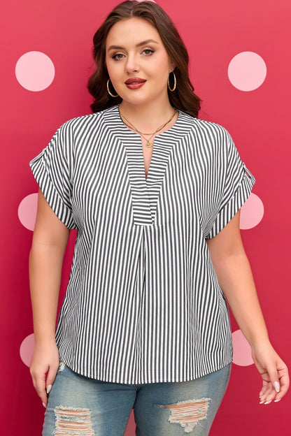 Hope Short Dolman Sleeve PLUS Blouse - Hello Beautiful BoutiquePlus Size Blouses & ShirtsThreaded Pear