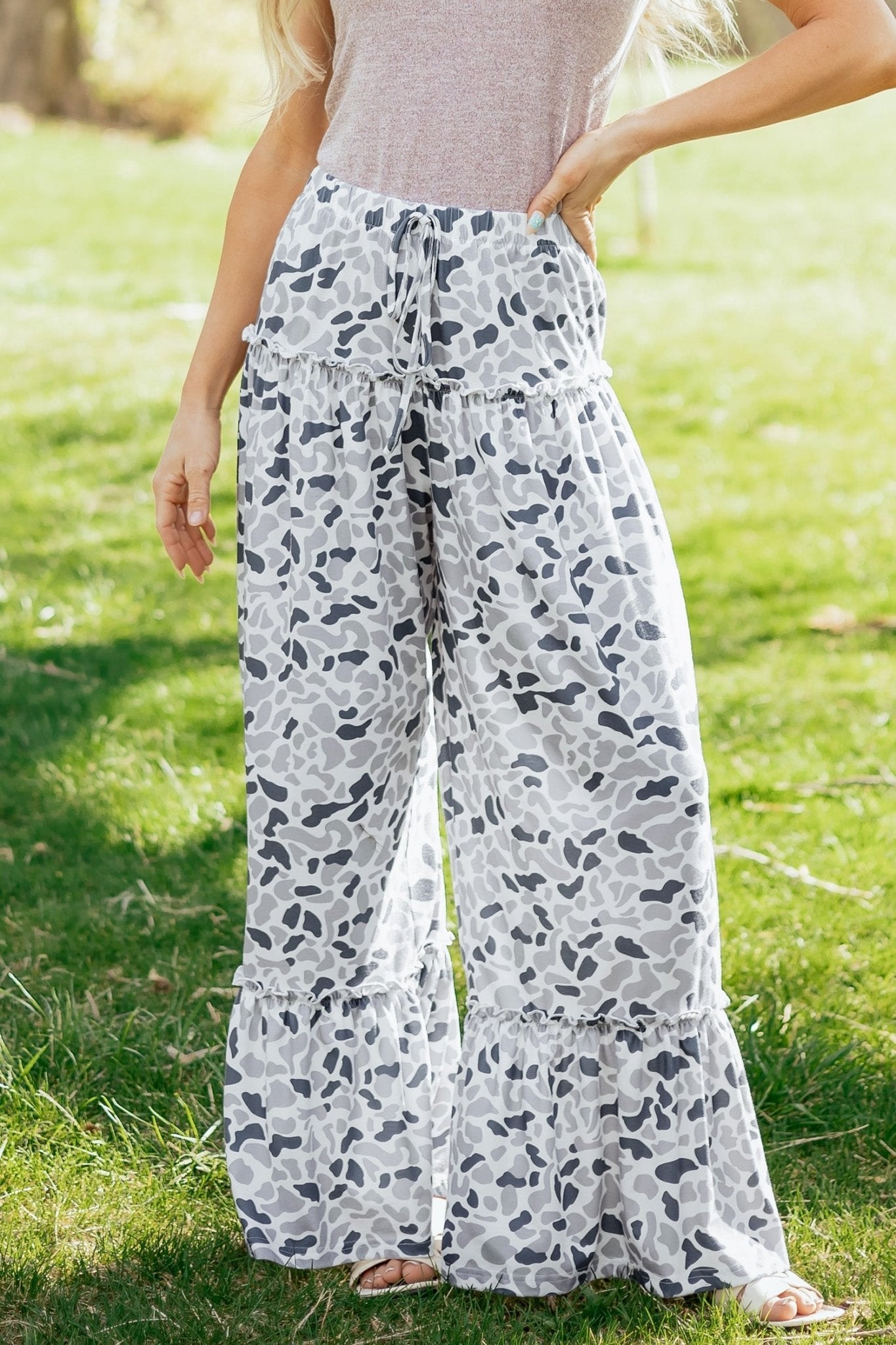 Hope Wide Leg Casual Pants - Hello Beautiful BoutiquePants & CulotteThreaded Pear