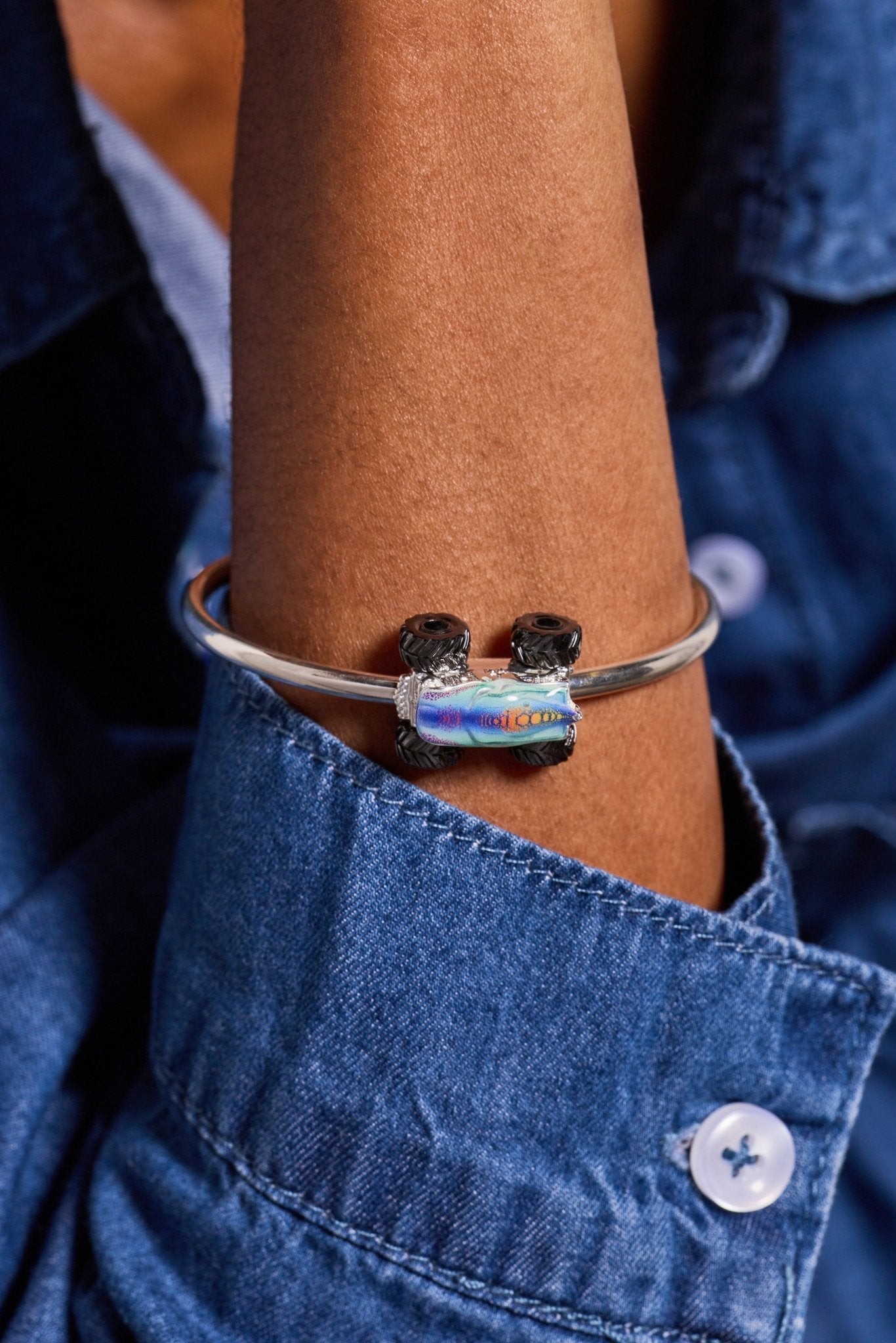 Hot Wheels™ Mega Wrex™ Monster Truck Moveable Cuff - Hello Beautiful BoutiqueBraceletsALEX AND ANI