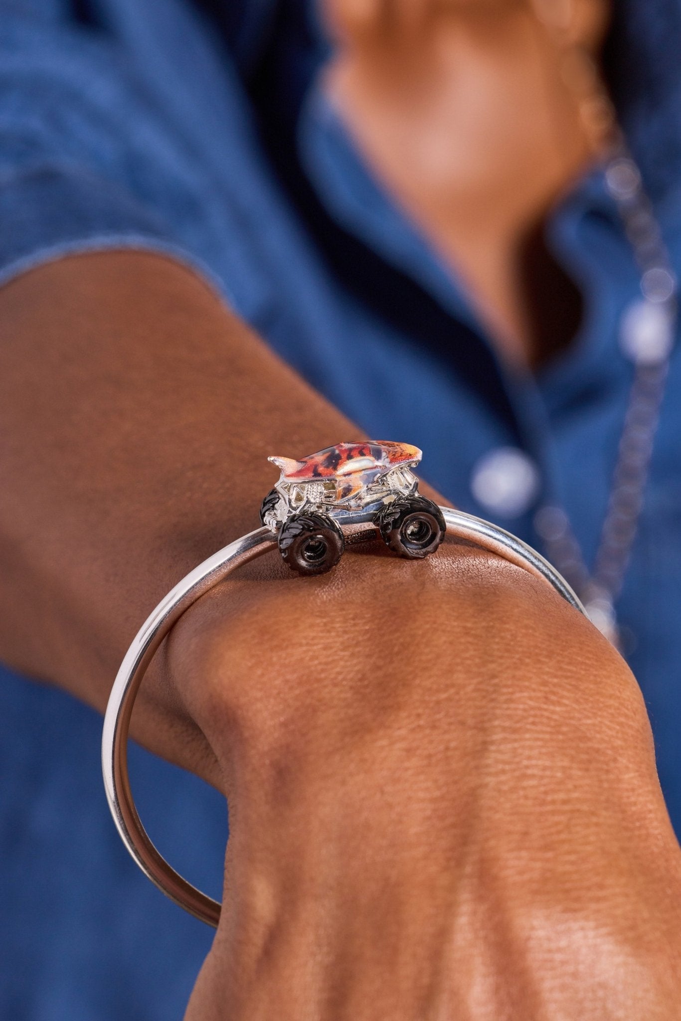 Hot Wheels™ Tiger Shark Monster Truck Moveable Cuff - Hello Beautiful BoutiqueBraceletsALEX AND ANI