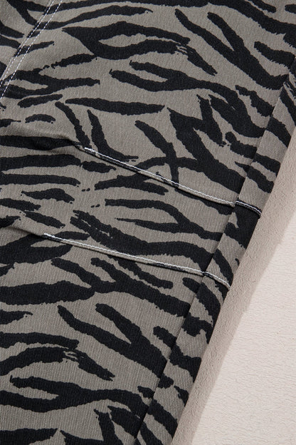 Hunter Printed Wide Leg Jeans - Hello Beautiful BoutiqueJeansThreaded Pear