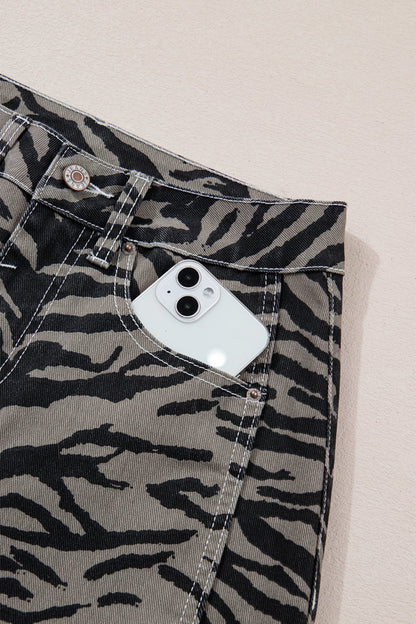 Hunter Printed Wide Leg Jeans - Hello Beautiful BoutiqueJeansThreaded Pear