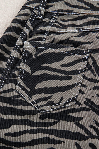 Hunter Printed Wide Leg Jeans - Hello Beautiful BoutiqueJeansThreaded Pear