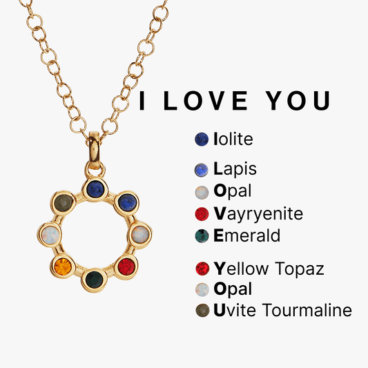'I Love You' Hidden Message Acrostic Necklace - Hello Beautiful BoutiqueNecklacesALEX AND ANI