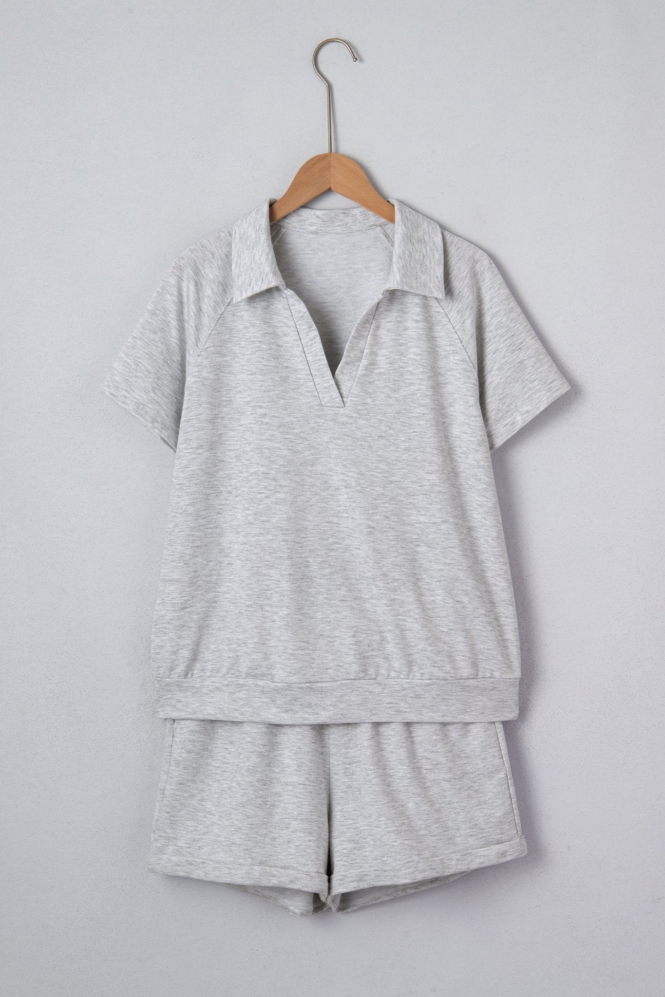 Imani Light Collared Set - Hello Beautiful BoutiqueShort SetsThreaded Pear