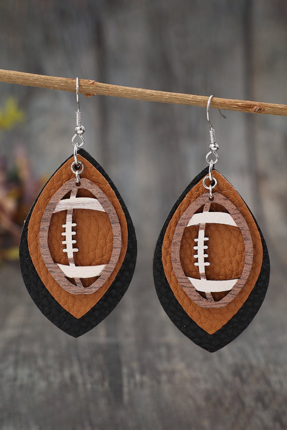 Imani Pu Leather Drop Earrings - Hello Beautiful BoutiqueJewelryThreaded Pear