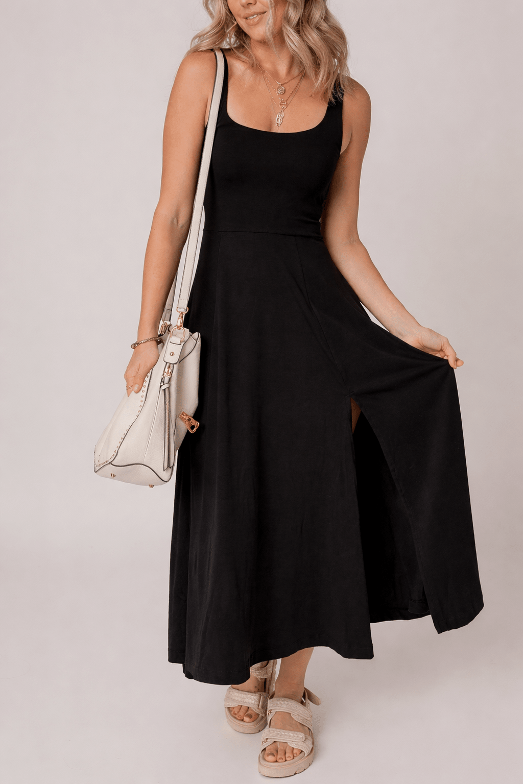 Indie Scoop Flared Midi Dress - Hello Beautiful BoutiqueMidi DressesThreaded Pear