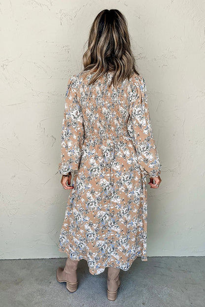 Indy Puff Sleeve Long Dress - Hello Beautiful BoutiqueMaxi DressesThreaded Pear