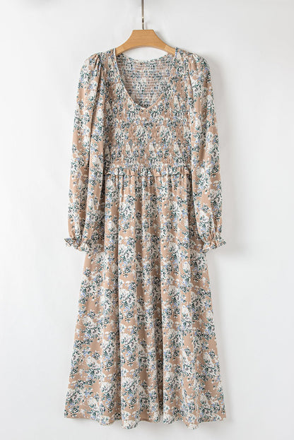 Indy Puff Sleeve Long Dress - Hello Beautiful BoutiqueMaxi DressesThreaded Pear