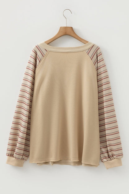 Iris Notched Raw Edge PLUS Jumper - Hello Beautiful BoutiquePlus Size Long Sleeve TopsThreaded Pear