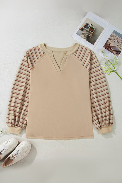 Iris Notched Raw Edge PLUS Jumper - Hello Beautiful BoutiquePlus Size Long Sleeve TopsThreaded Pear