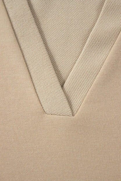 Iris Notched Raw Edge PLUS Jumper - Hello Beautiful BoutiquePlus Size Long Sleeve TopsThreaded Pear
