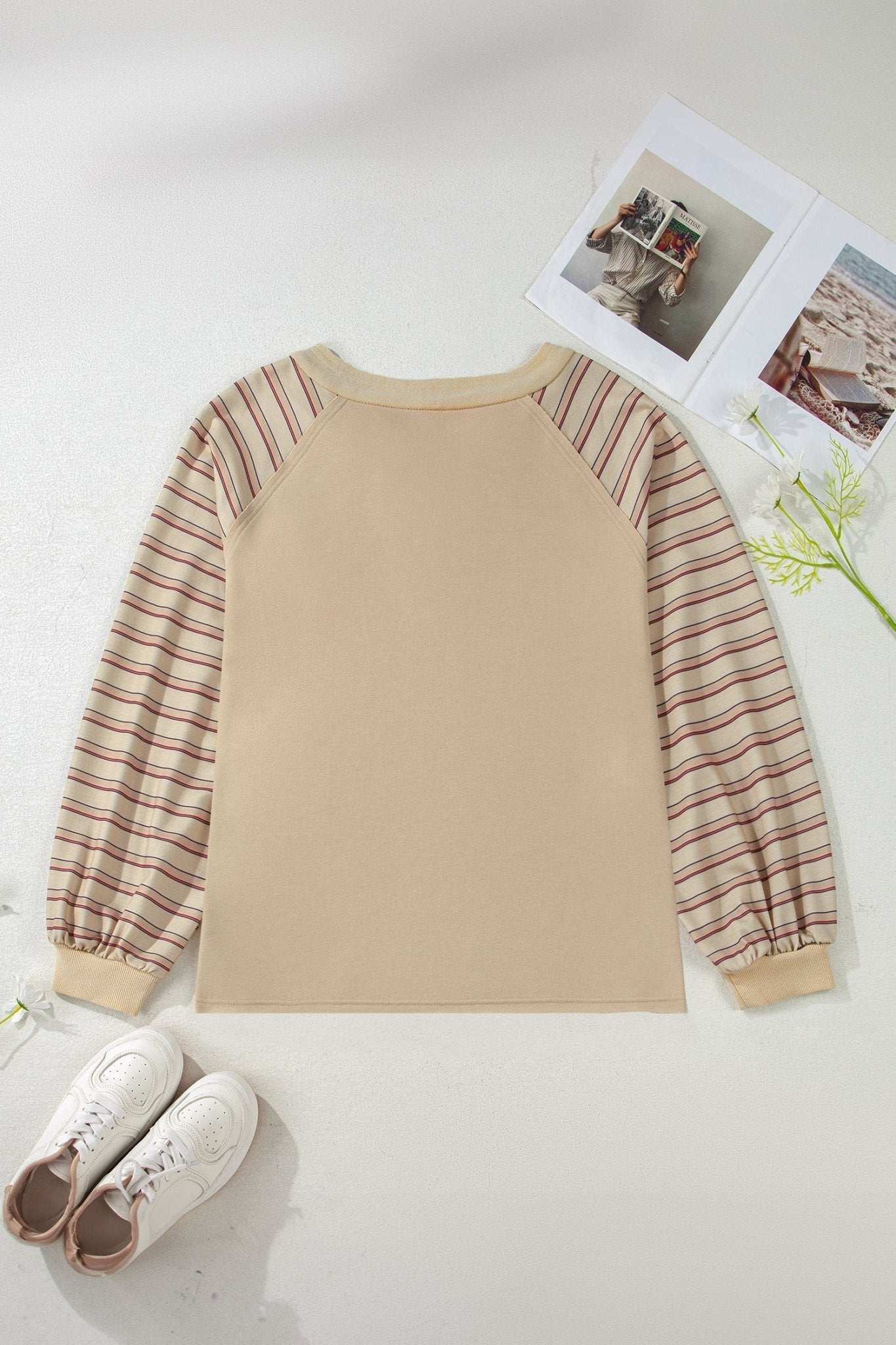 Iris Notched Raw Edge PLUS Jumper - Hello Beautiful BoutiquePlus Size Long Sleeve TopsThreaded Pear