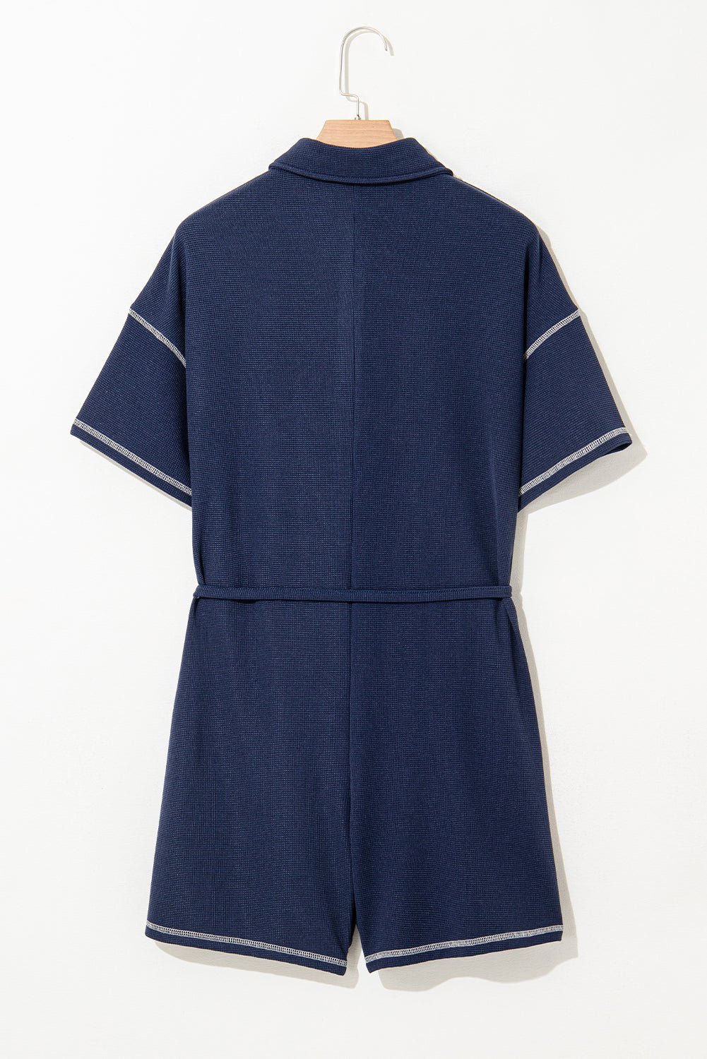 Iris Shoulder Waffle Knit Romper - Hello Beautiful BoutiqueJumpsuits & RompersThreaded Pear