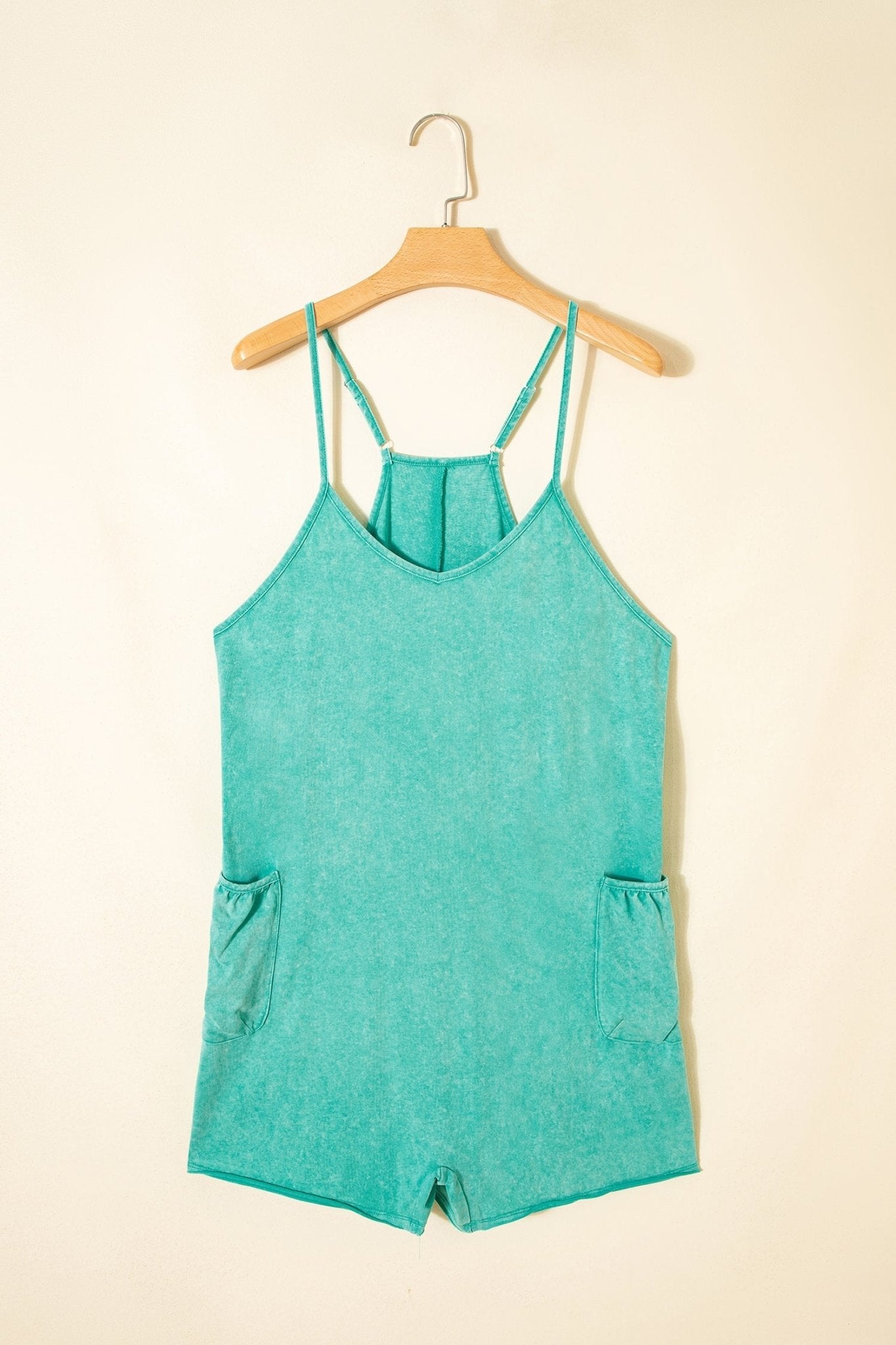 Isabela Wash Spaghetti Straps Romper - Hello Beautiful BoutiqueJumpsuits & RompersThreaded Pear