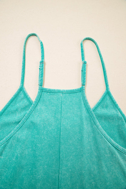 Isabela Wash Spaghetti Straps Romper - Hello Beautiful BoutiqueJumpsuits & RompersThreaded Pear
