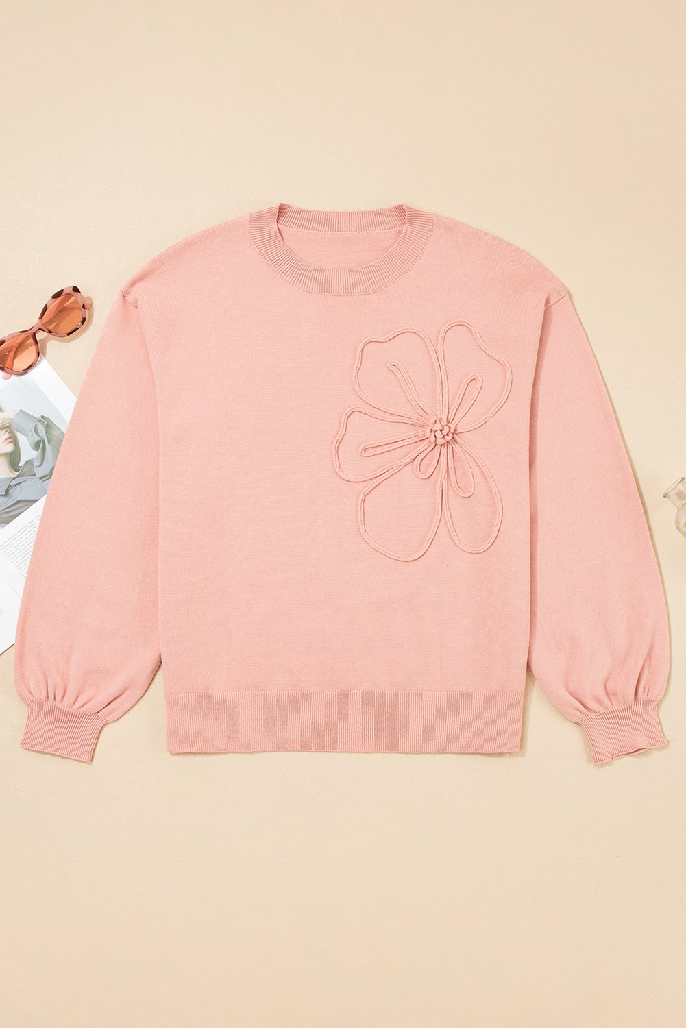 Isabella Sleeve Drop Shoulder Sweater - Hello Beautiful BoutiqueSweatersThreaded Pear