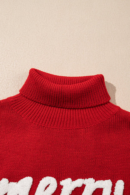 Isabella Sleeves Christmas Turtleneck Sweater - Hello Beautiful BoutiqueSweatersThreaded Pear